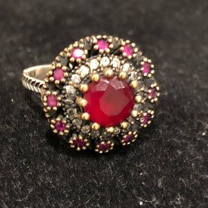 Turkish Handmade- ottoman Ruby- 925-